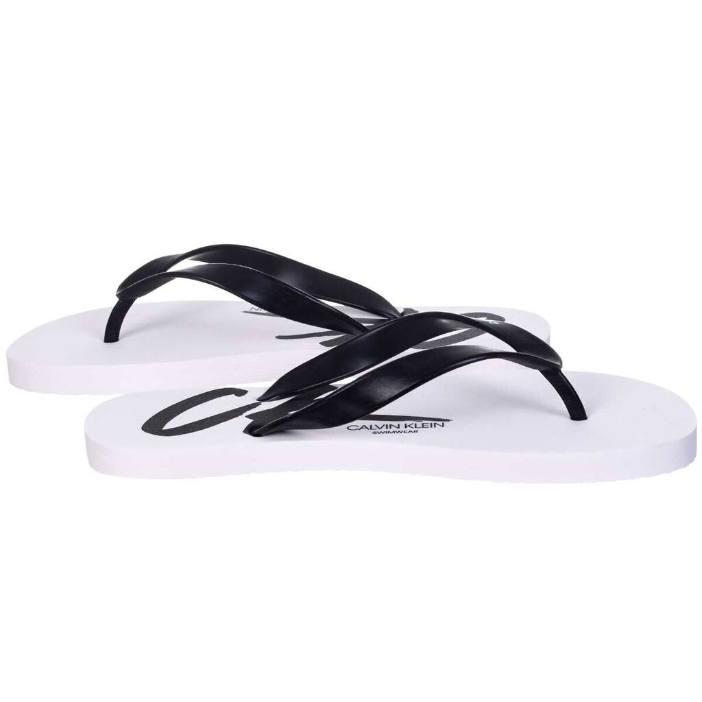 Meeste plätud Calvin Klein FF SANDALS, valge KM0KM00500 YCD 42912 цена и информация | Meeste plätud, sussid | kaup24.ee