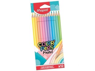 Карандаш цветной ColorPeps Pastel 12шт цена и информация | Принадлежности для рисования, лепки | kaup24.ee