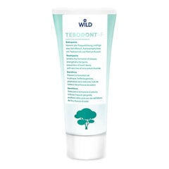 Hambapasta koos teepuuõli ja fluoriidiga Dr. Wild Tebodont, 75ml hind ja info | Suuhügieen | kaup24.ee