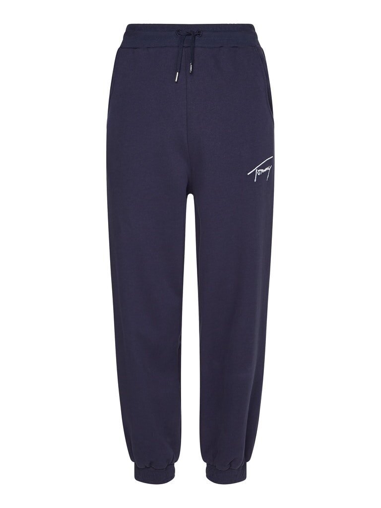 Naiste spordipüksid Tommy Hilfiger TJW TOMMY SIGNATURE SWEATPANT, tumesinine DW0DW11886 C87 44885 цена и информация | Naiste spordiriided | kaup24.ee