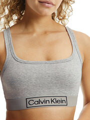 Spordirinnahoidja Calvin Klein UNLINED BRALETTE, hall 000QF6768E P7A 45119 hind ja info | Rinnahoidjad | kaup24.ee