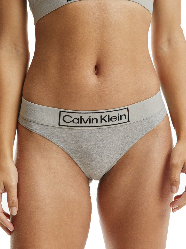 Naiste stringid Calvin Klein THONG, hall 000QF6774E P7A 45166 hind ja info | Naiste aluspüksid | kaup24.ee