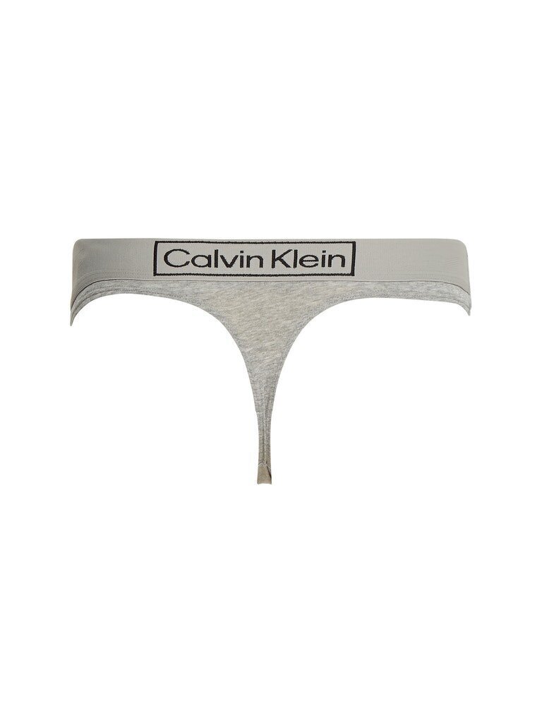 Naiste stringid Calvin Klein THONG, hall 000QF6774E P7A 45166 цена и информация | Naiste aluspüksid | kaup24.ee