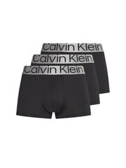 Meeste aluspüksid Calvin Klein LOW RISE TRUNK 3 paari, must 000NB3074A 7V1 45186. цена и информация | Мужские трусы | kaup24.ee