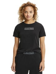 Женская футболка Calvin Klein T-SHIRT S/S CREW NECK, черная 000QS6798E UB1 45114 цена и информация | Женские футболки | kaup24.ee