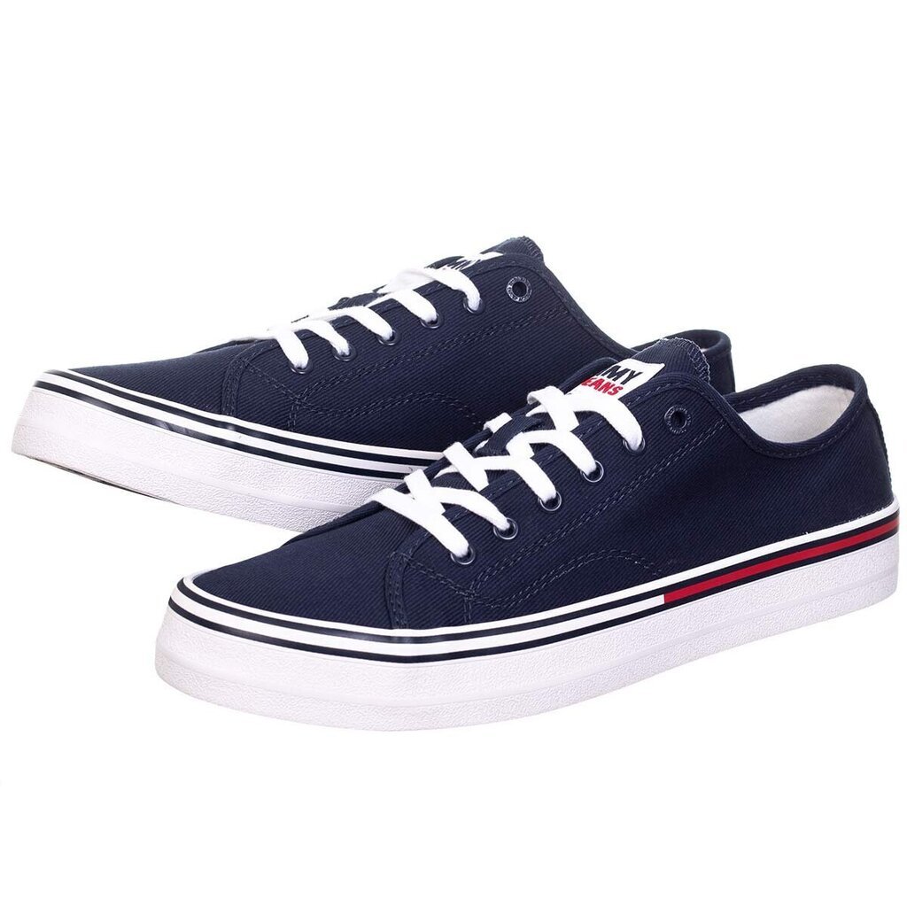 Meeste tossud Tommy Hilfiger JEANS ESSENTIAL LOW CUT, TUMESININE EM0EM00962 C87 44105c цена и информация | Spordi- ja vabaajajalatsid meestele | kaup24.ee