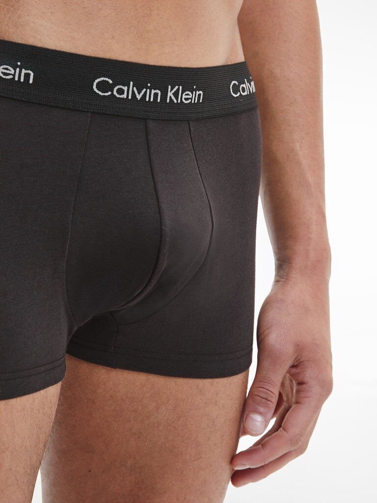Meeste aluspüksid Calvin Klein LOW RISE TRUNK 3 paari, must 0000U2664G 1TT 45090 hind ja info | Meeste aluspesu | kaup24.ee