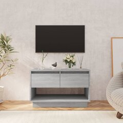 vidaXL telerialus, hall Sonoma tamm, 70 x 41 x 44 cm, puitlaastplaat hind ja info | TV alused | kaup24.ee