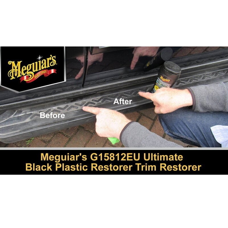 Meguiars G15812EU Ultimate Black Plastic Restorer Trim kaitsekate, 355 ml цена и информация | Autokeemia | kaup24.ee