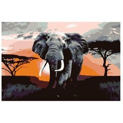 Картина по номерам KTMK-Elephant 80x120 цена и информация | Живопись по номерам | kaup24.ee