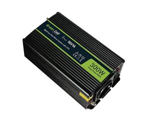 Преобразователь питания Green Cell Power Inverter 24V to 230V 300W/600W Pure sine wave цена и информация | Преобразователи, инверторы | kaup24.ee
