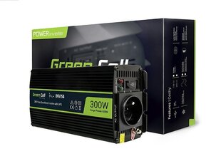 Green Cell Power Inverter 24V to 230V 300W/600W Pure sine wave цена и информация | Преобразователи, инверторы | kaup24.ee