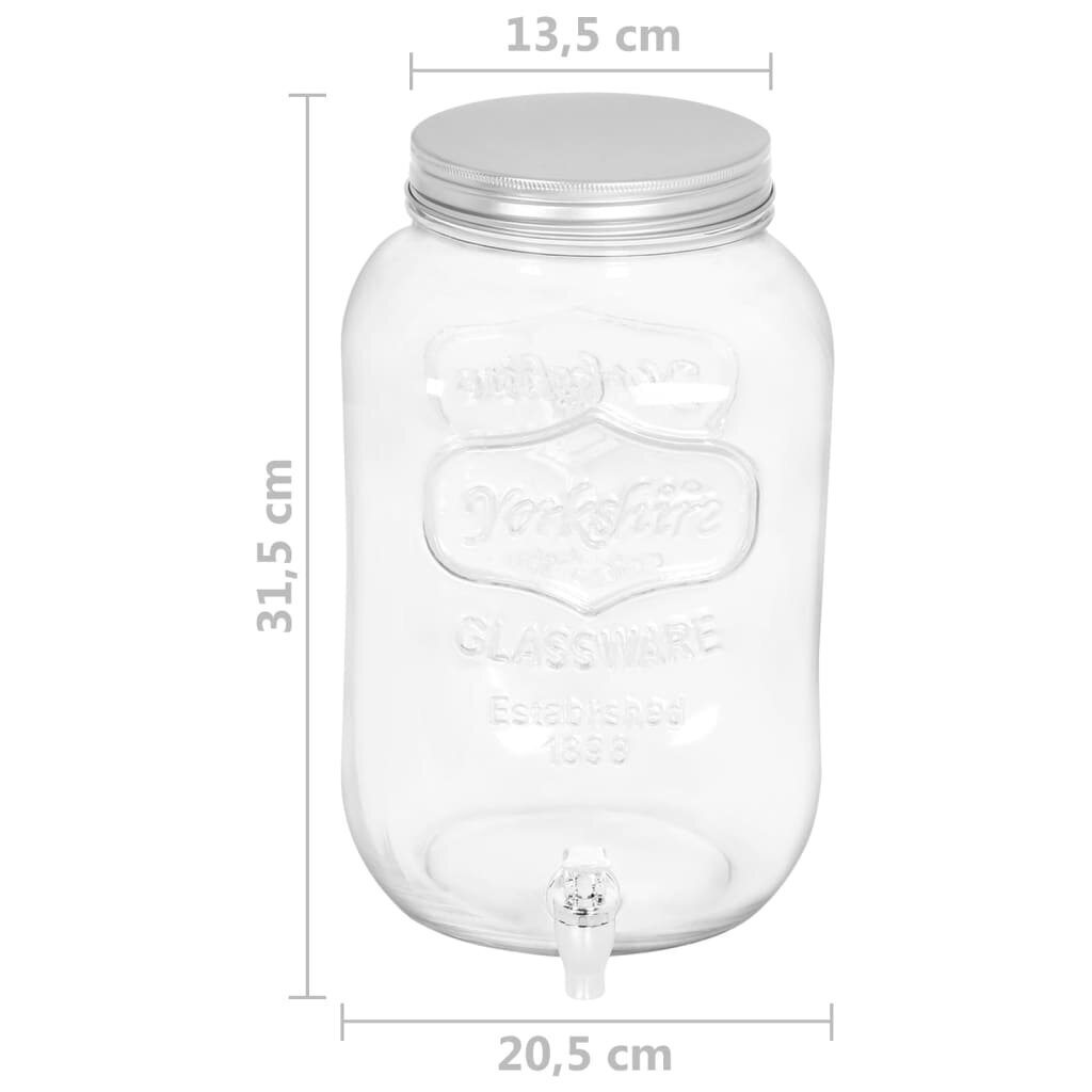 Joogiserveerimisnõu, 8050 ml, klaas, vidaXL hind ja info | Klaasid, tassid ja kannud | kaup24.ee