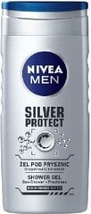 Dušigeel meestele NIVEA MEN SILVER PROTECT, 250ml hind ja info | Dušigeelid, õlid | kaup24.ee