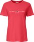 Naiste T-särk Tommy Hilfiger T-SHIRT TH ESS HILFIGER C-NK REG TEE SS, roosa WW0WW28681 TZR 44796 цена и информация | Naiste T-särgid | kaup24.ee