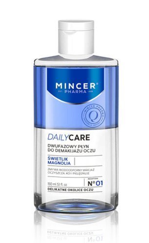 Kahefaasiline silmameigieemaldaja Mincer Pharma Daily Care Nr.01 150 ml цена и информация | Näopuhastusvahendid | kaup24.ee