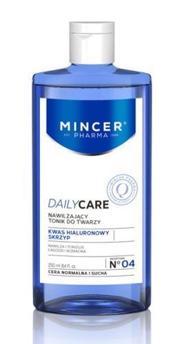 Niisutav näotoonik Mincer Pharma Daily Care Nr.04 250 ml цена и информация | Näopuhastusvahendid | kaup24.ee