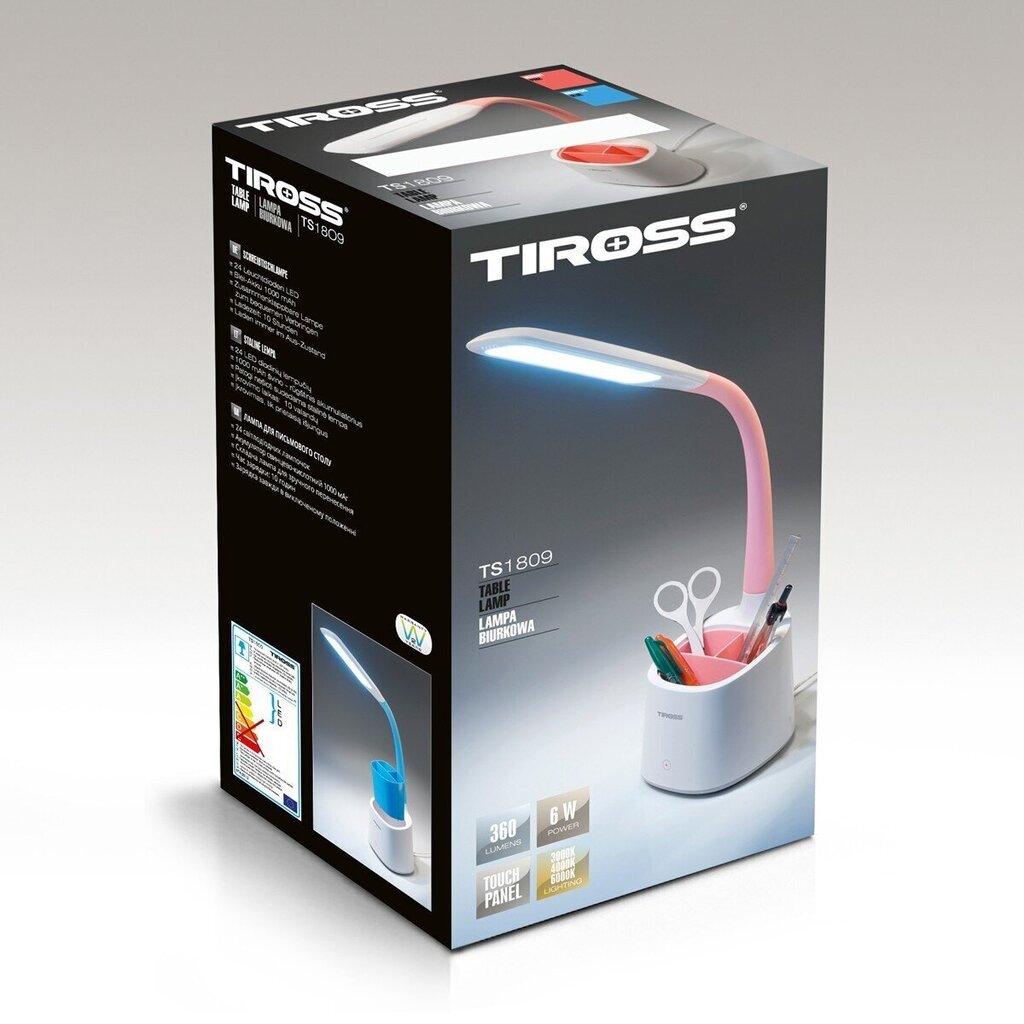 Eemaldatava tööriistakastiga laualamp LED Tiross-1809 hind ja info | Laualambid | kaup24.ee