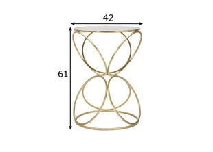 Круглый журнальный столик, 42х61 см цена и информация | Подставки для цветов, держатели для вазонов | kaup24.ee