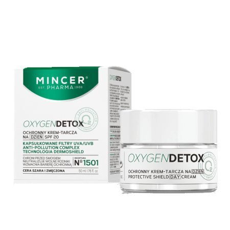 Kaitsev päevakreem Mincer Pharma Oxygen Detox SPF20 Nr.1501 50 ml цена и информация | Näokreemid | kaup24.ee