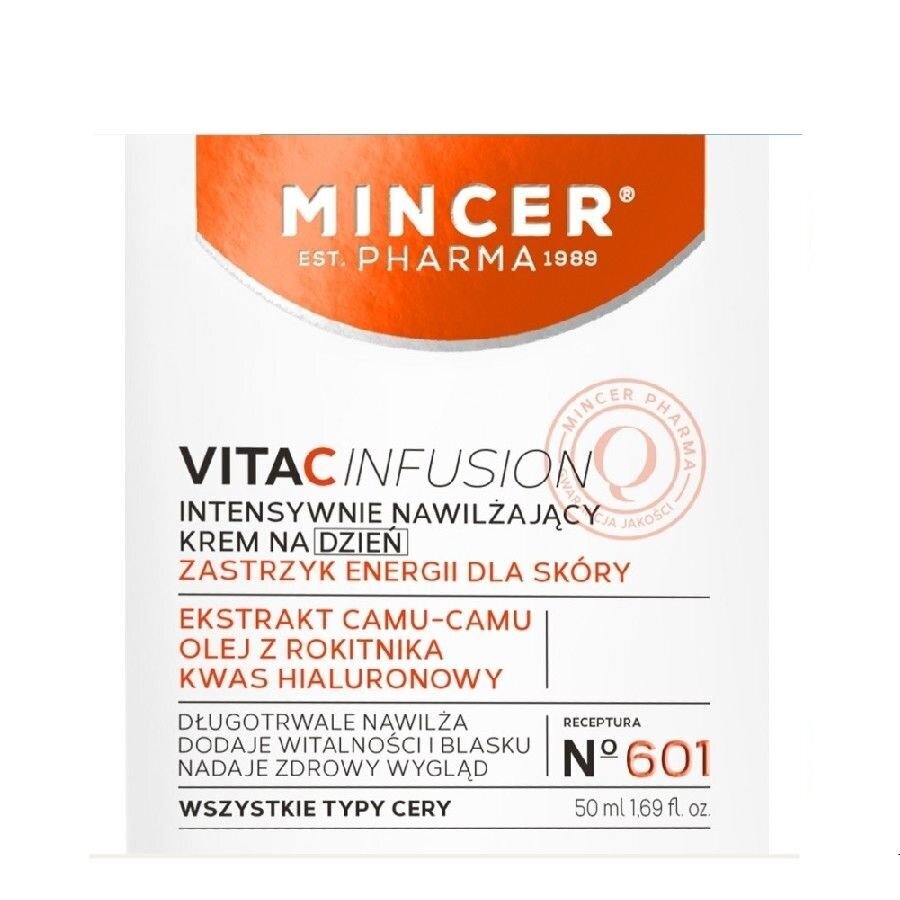 Intensiivne niisutav näokreem Mincer Pharma Vita C Infusion Nr.601 50 ml цена и информация | Näokreemid | kaup24.ee