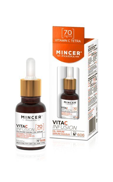 Vananemisvastane näoseerum Mincer Pharma Vita C Infusion Nr.606 15 ml цена и информация | Näoõlid, seerumid | kaup24.ee