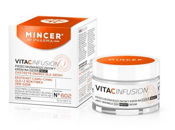 Kortsudevastane näokreem Mincer Pharma Vita C Infusion Nr.602 50 ml цена и информация | Näokreemid | kaup24.ee