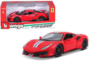 Auto Bburago Ferrari 488 Pista 1:24 hind ja info | Mudelautode kollektsioneerimine | kaup24.ee