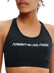 Спортивный бюстгальтер Tommy Hilfiger MID INTENSITY GRAPHIC RACER BRA BLACK S10S100970 BDS 45773 цена и информация | Спортивные бюстгальтеры | kaup24.ee