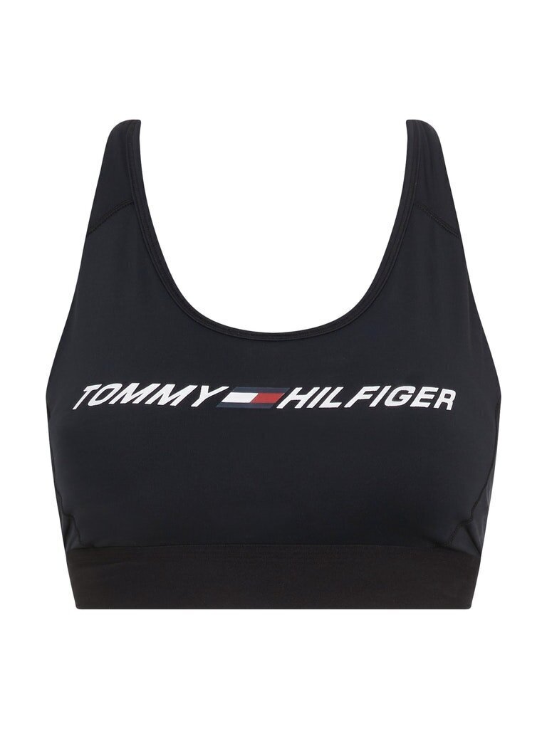 Spordirinnahoidja Tommy Hilfiger MID INTENSITY GRAPHIC RACER BRA BLACK S10S100970 BDS 45773 hind ja info | Rinnahoidjad | kaup24.ee