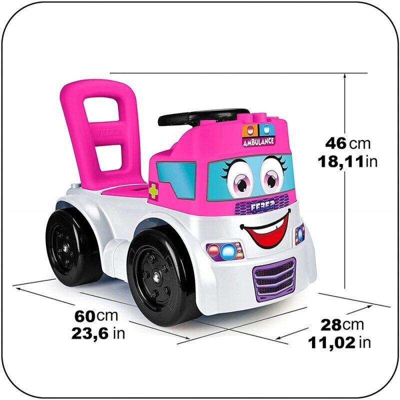 Pealeistutav auto Feber kiirabi цена и информация | Imikute mänguasjad | kaup24.ee