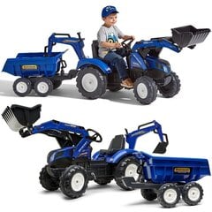 Детский игровой трактор Falk New Holland цена и информация | Развивающий мелкую моторику - кинетический песок KeyCraft NV215 (80 г) детям от 3+ лет, бежевый | kaup24.ee