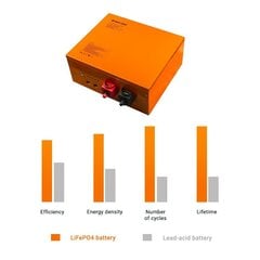 Батарея Green Cell LifePo4 12,8 В 172AH для фотоэлектрической системы, туристов и лодок цена и информация | Аккумуляторы | kaup24.ee