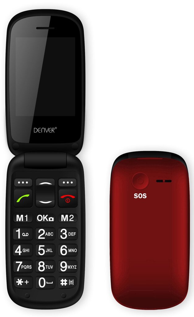 Mobiiltelefon Denver GSP-130, punane цена и информация | Telefonid | kaup24.ee