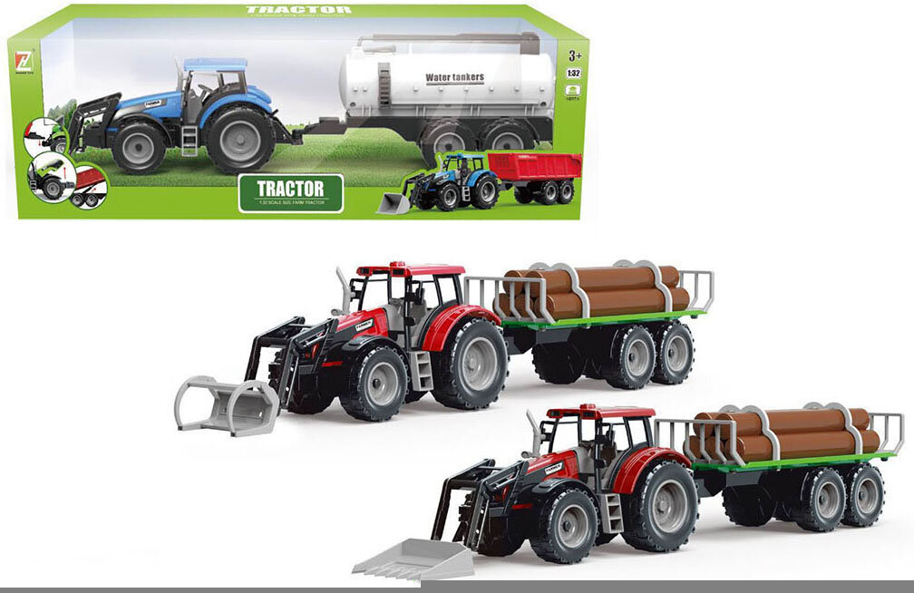 Traktor Haagisega hind ja info | Poiste mänguasjad | kaup24.ee