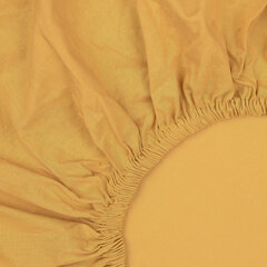 KOODI kummiga voodilina, sinepikollane, 180 x 200 cm + 25 cm hind ja info | Voodilinad | kaup24.ee
