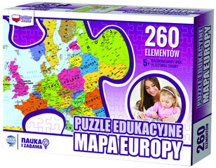 Euroopa Kaart 260 Elementi Pusle hind ja info | Pusled | kaup24.ee