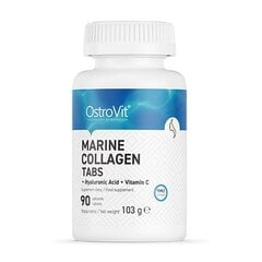 OstroVit Marine Collagen + Hyaluronic Acid + Vitamin C, 90 tabs цена и информация | Витамины, пищевые добавки, препараты для красоты | kaup24.ee