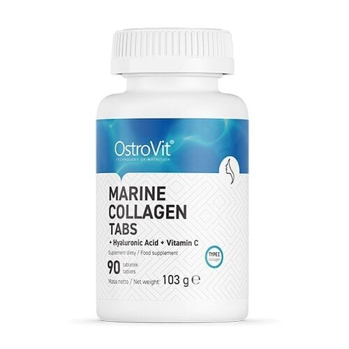 OstroVit Marine Collagen + Hyaluronic Acid + Vitamin C, 90 tabs hind ja info | Vitamiinid, toidulisandid, ilu preparaadid | kaup24.ee