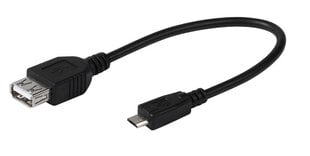 Adapter VIVANCO USB micro B - USB A, 0.15 m hind ja info | Kaablid ja juhtmed | kaup24.ee