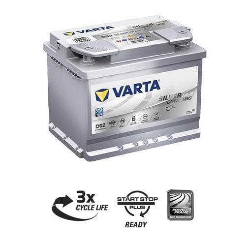 Aku Varta D52 60Ah 680A Start-Stop Plus AGM цена и информация | Akud | kaup24.ee