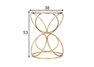 Круглый журнальный столик, 38х53 см цена и информация | Подставки для цветов, держатели для вазонов | kaup24.ee