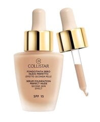 Vedel jumestuskreem Collistar SPF15 Second Skin Effect 30 ml, 4 Sand цена и информация | Пудры, базы под макияж | kaup24.ee