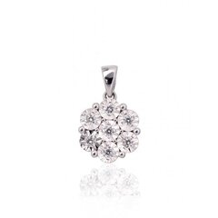 Kullast ripats teemantidega Diamond Sky "Diamond Flower II" DS01K425 цена и информация | Украшения на шею | kaup24.ee