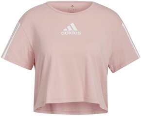 Футболка женская Adidas W Tc Crop HD9353/S, розовая цена и информация | Спортивная одежда для женщин | kaup24.ee