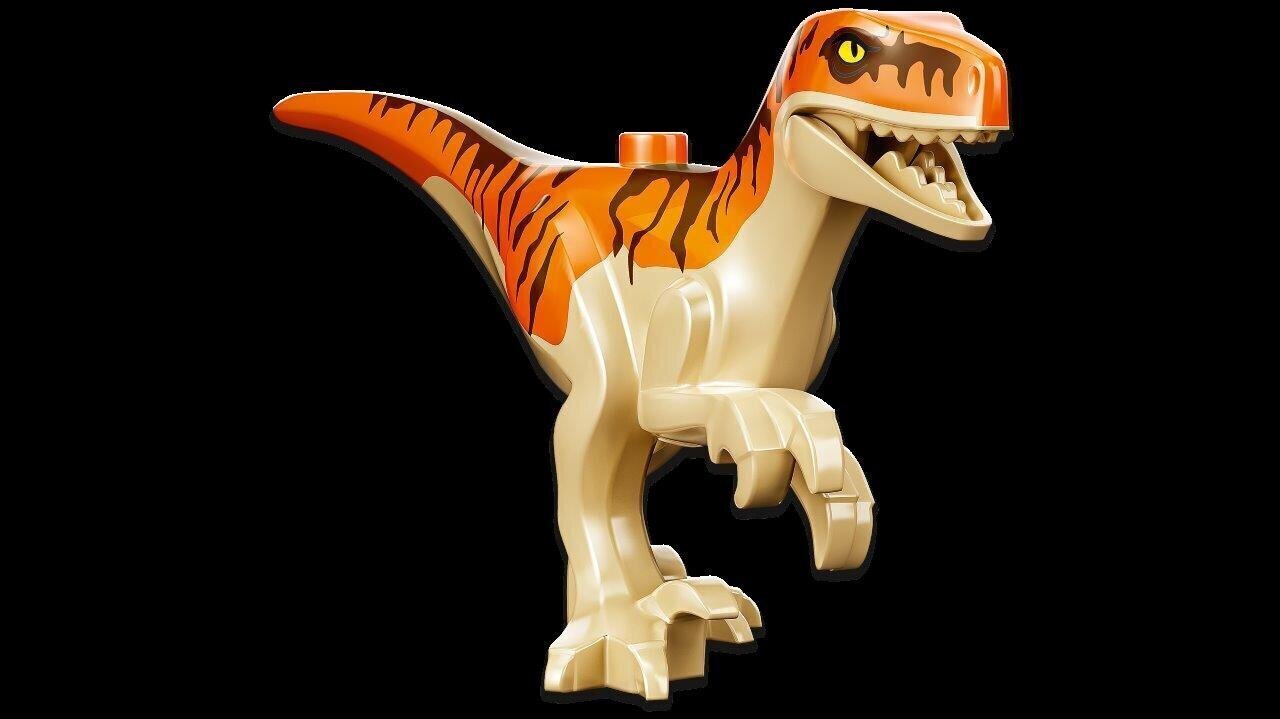 76948 LEGO® Jurassic World Dinosauruse türannosauruse ja atrociraptori põgenemine hind ja info | Klotsid ja konstruktorid | kaup24.ee