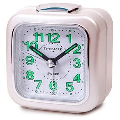 Analoog äratuskell Timemark, valge, 7,5 x 8 x 4,5 cm цена и информация | Часы | kaup24.ee