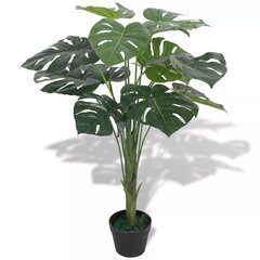 Искусственное растение Монстера с вазоном, 70 см, зеленого цвета цена и информация | Искусственные цветы | kaup24.ee