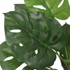 Искусственное растение Монстера с вазоном, 45 см, зеленый цвет цена и информация | Искусственные цветы | kaup24.ee