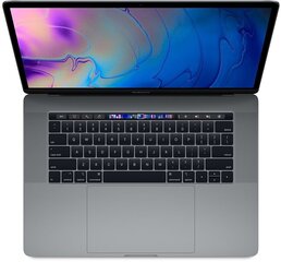 MacBook Pro 2018 Retina 15" 4xUSB-C - Core i7 2.6GHz / 16GB / 1 TB SSD / SWE / Space Gray (kasutatud, seisukord A) hind ja info | Sülearvutid | kaup24.ee